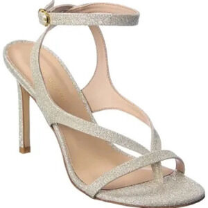 Stuart Weitzman Align 95 Glitter Sandal Size: 8